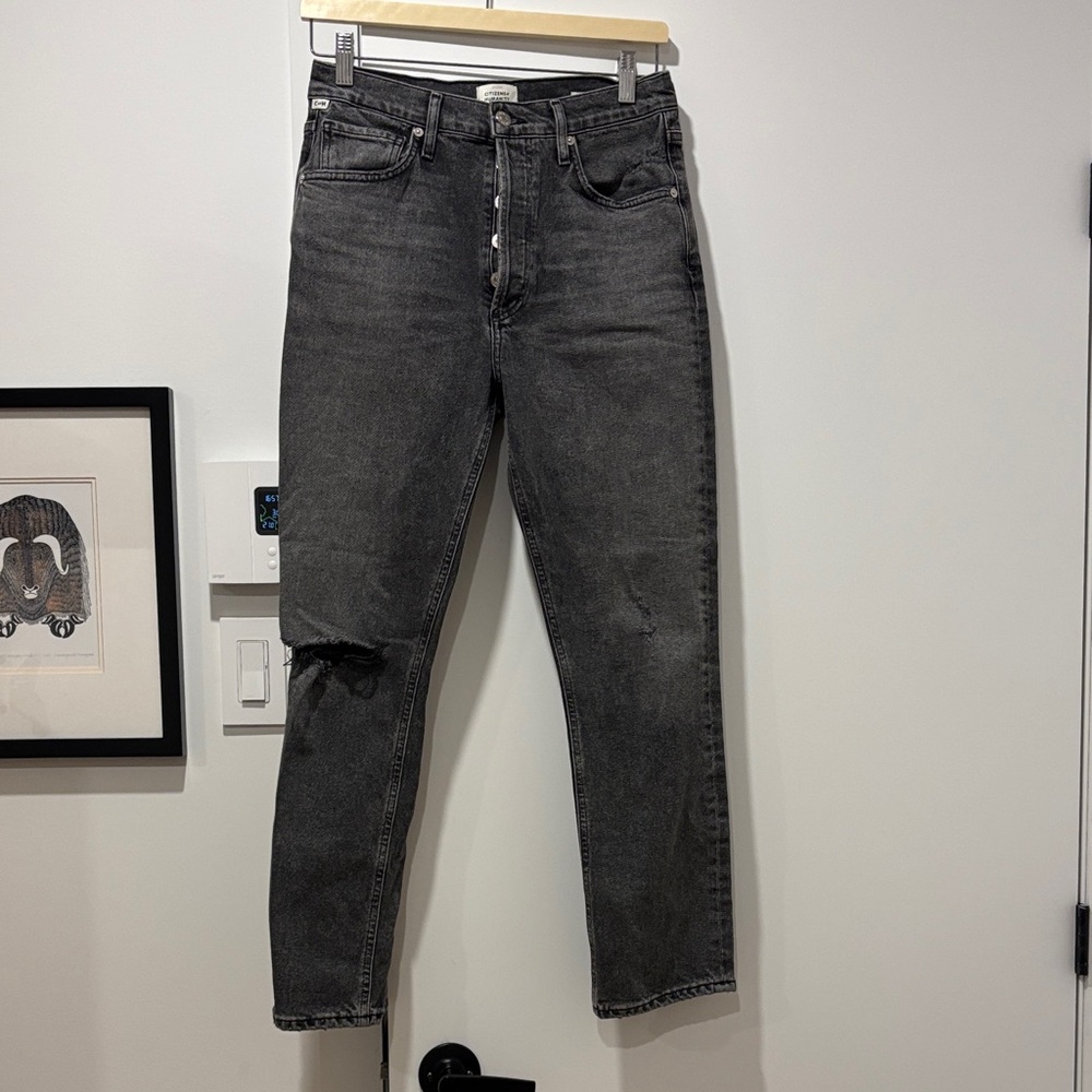 Woman Black Jeans